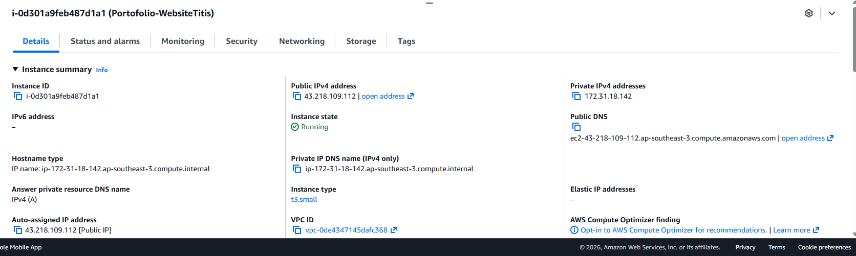 AWS EC2 Instance