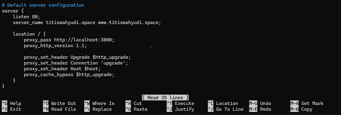 Server Name Configuration